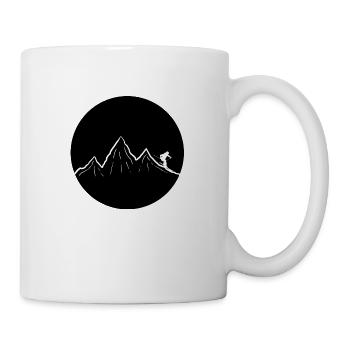 Ski Urlaub LOGO - Tasse - Weiß - Rechts