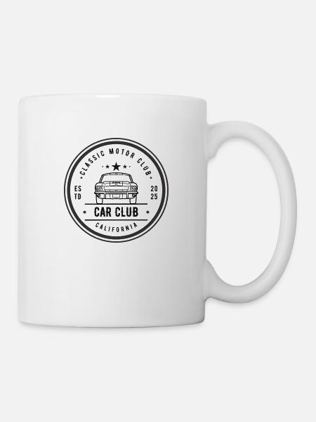 Club automobile classique - Mug blanc - blanc