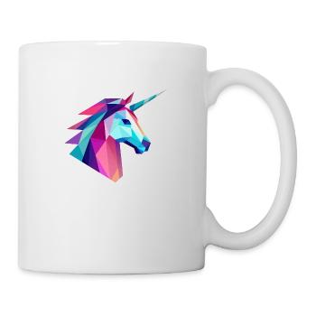 Unicorn Low Poly Logo Design - Mug - white - Right