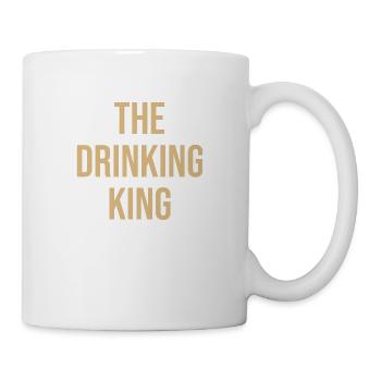 the drinking king - Tasse - Weiß - Rechts