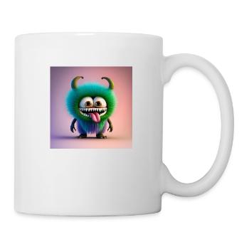 Frohes Halloween niedliche Monster Zunge raus gruselig lustig - Tasse - Weiß - Rechts