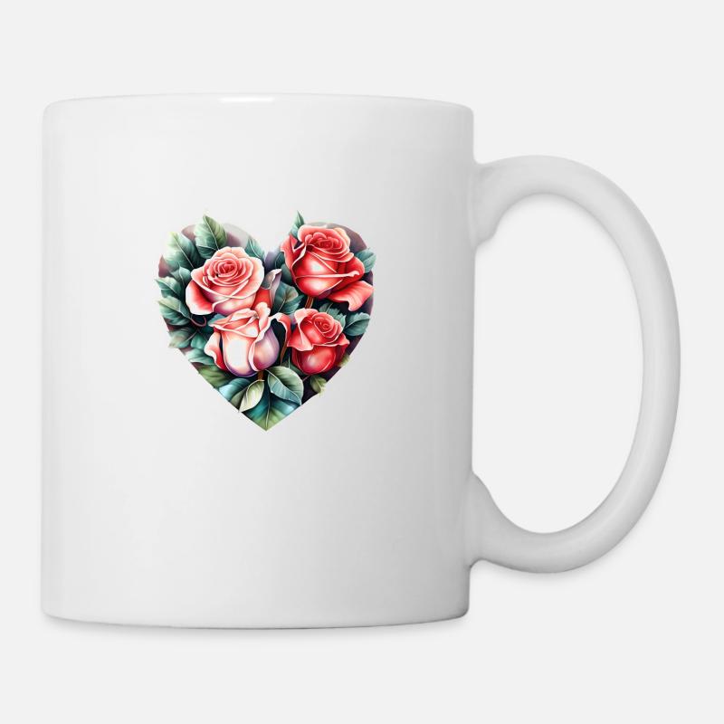 Valentinstag Liebe Verlobung Muttertag Hochzeit - Tasse - Weiß