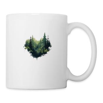 Heart for nature - Mug - white - Right