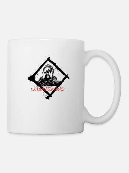 Black - Tasse - Weiß