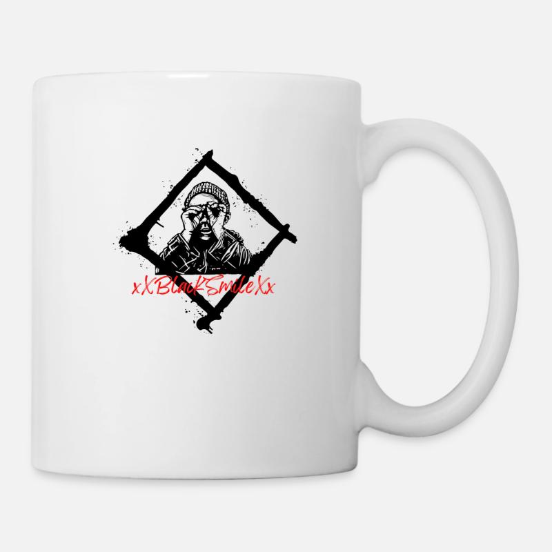 Black - Tasse - Weiß