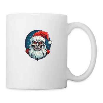Conception du logo Ugly Zombie Christmas Santa Clause - Mug blanc - blanc - Droite