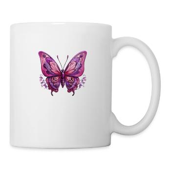 Schmetterling - Tasse - Weiß - Rechts