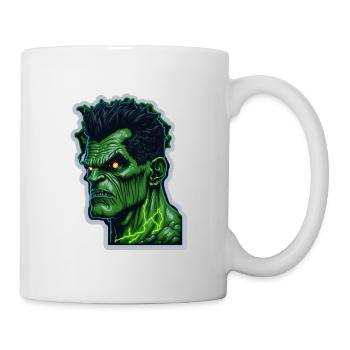 Monstre vert Halloween - Mug blanc - blanc - Droite