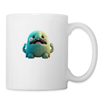 Joyeux Halloween mignon monstre marin langue effrayante - Mug blanc - blanc - Droite