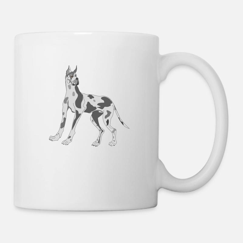 Deutsche Dogge - Tasse - Weiß