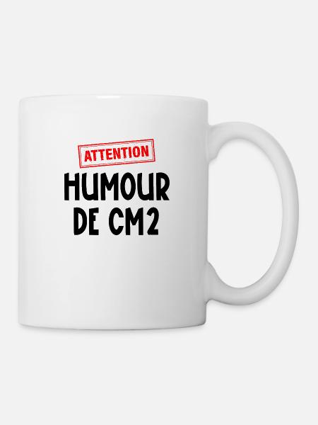 attention humour de cm2 - Mug blanc - blanc
