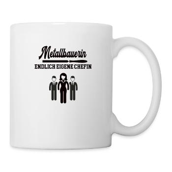 Metallbauerin Chefin werden Selbstständig machen - Tasse - Weiß - Rechts