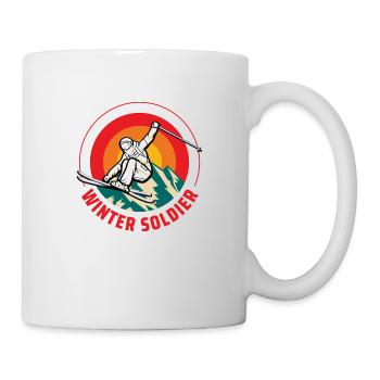winter soldier ski - Tasse - Weiß - Rechts