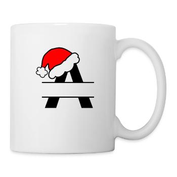 Alphabet Christmas Letter A to Personalize Name - Mug - white - Right