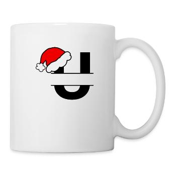 Christmas Alphabet Letter U to Personalise - Mug - white - Right