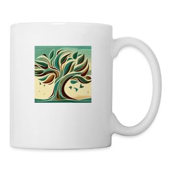 die natur weckt leben - Tasse - Weiß - Rechts