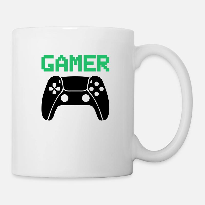 Contrôleur Gamer - Mug blanc - blanc