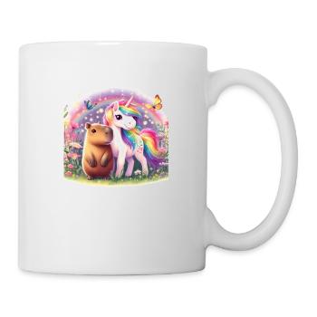 Capybara et Licorne - Mug blanc - blanc - Droite