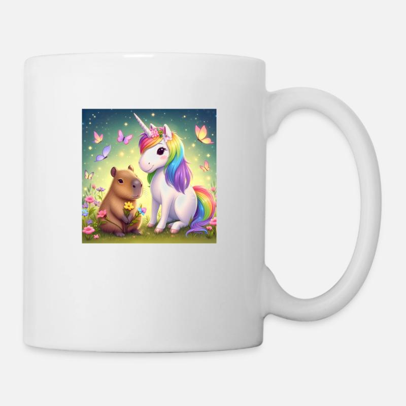 Capybara et Licorne - Mug blanc - blanc