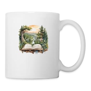 Perdu dans les livres - Mug blanc - blanc - Droite