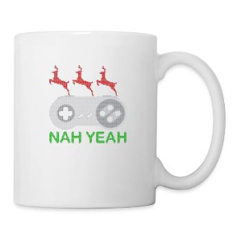 Ja nein Ugly Christmas Gaming - Tasse - Weiß - Rechts