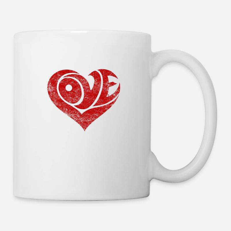 Cœur d’amour - Mug blanc - blanc