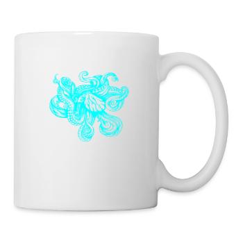 Kraken (néon) - Mug blanc - blanc - Droite