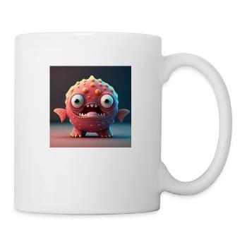 Happy Halloween niedliche Seeungeheuer-Zunge gruselig - Tasse - Weiß - Rechts