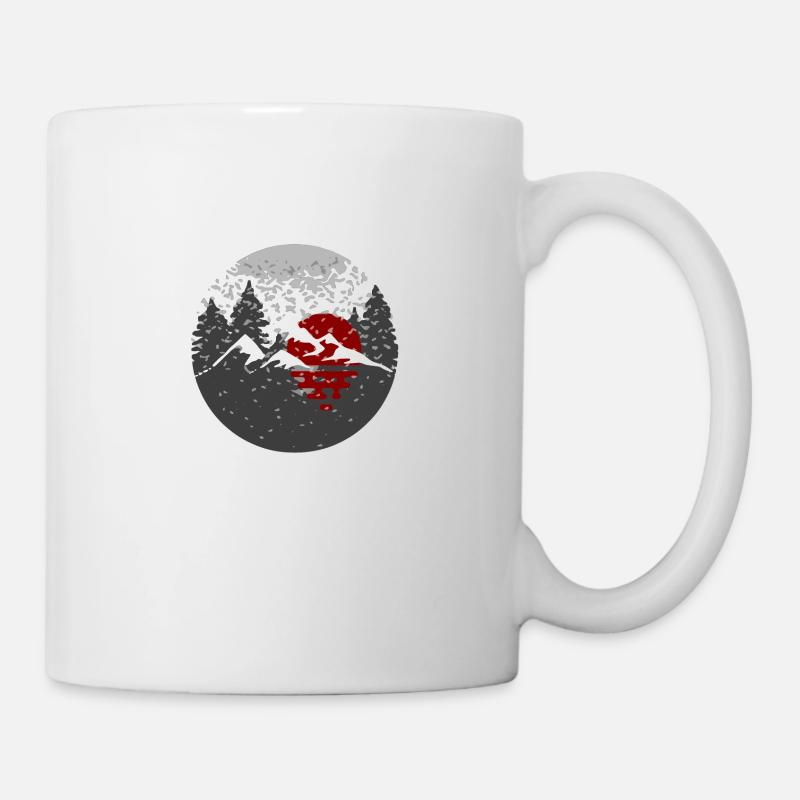 Logo du bonsaï Kodamae - Mug blanc - blanc