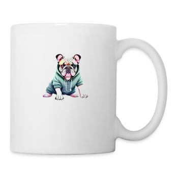 Bulldogge Hundehalter Hund Hunde Hundebesitzer - Tasse - Weiß - Rechts