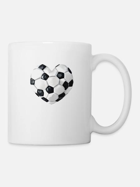 Fußballspieler Fußballmannschaft Fußballdesign - Tasse - Weiß