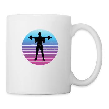 Fitness Cardio Haltérophilie Hommes Femmes Endurance - Mug blanc - blanc - Droite