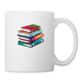 Buch Lesen Bücher Geschenk Leser Buchliebhaber - Tasse - Weiß - Rechts