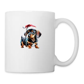 Dachshund Christmas Dachshund Puppy X-Mas Dog - Mug - white - Right