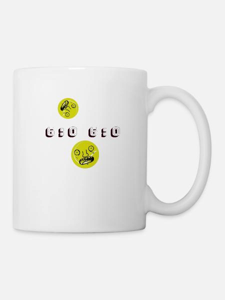 Tennis, Score, 6-0 6-0, Balles de tennis - Mug blanc - blanc