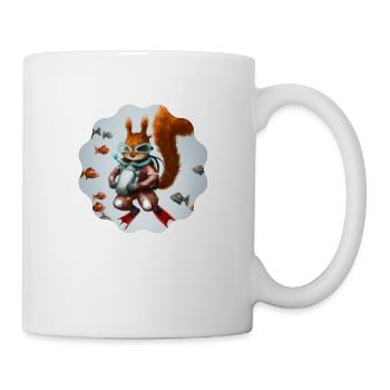 Eichhörnchen - Tasse - Weiß - Rechts