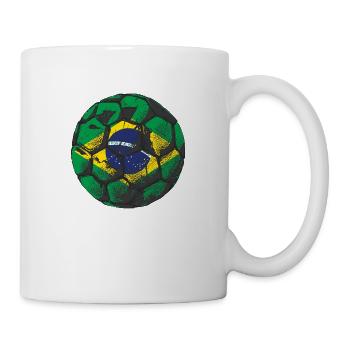 Brazil Flag Brazilian Flag South America - Mug - white - Right