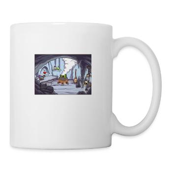Cartoon Witch Cave Background - Mug - white - Right