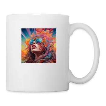 Psychedelic Girl - Mug - white - Right