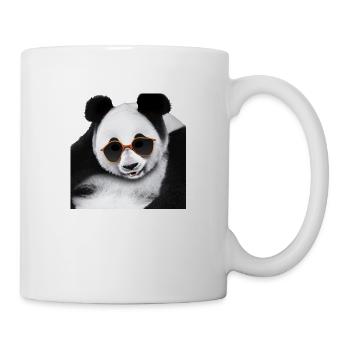 Panda hanging - Tasse - Weiß - Rechts