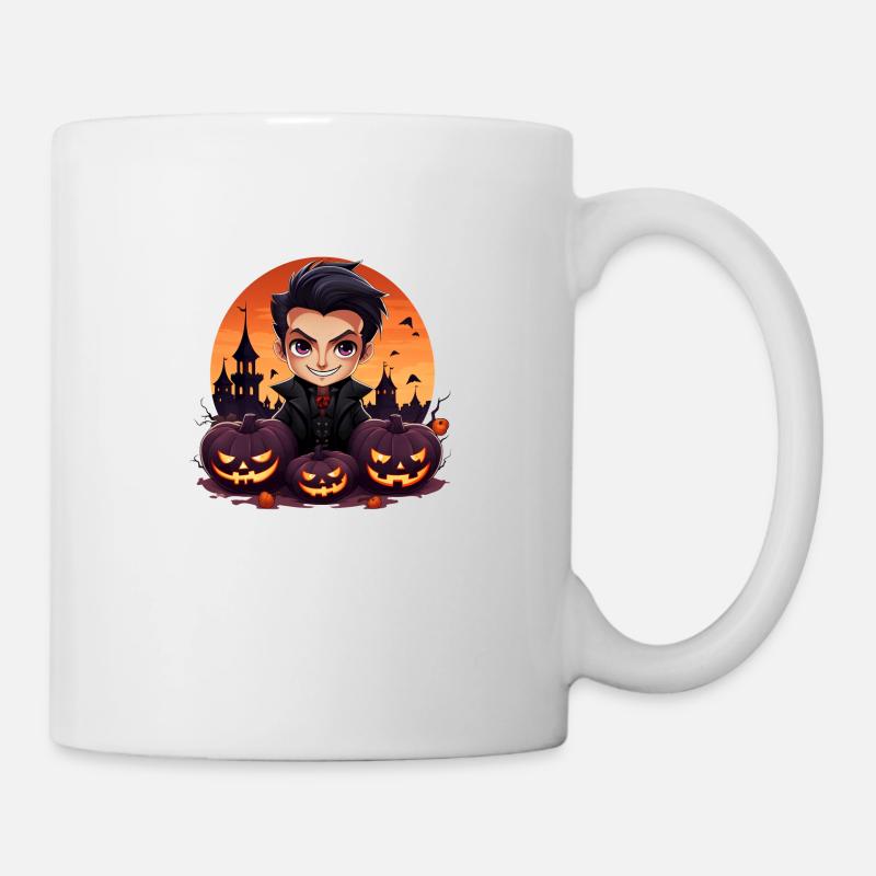 Anime Dracula Halloween - Tasse - Weiß