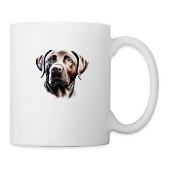 Labrador owner puppy Labrador Retriever - Mug - white - Right