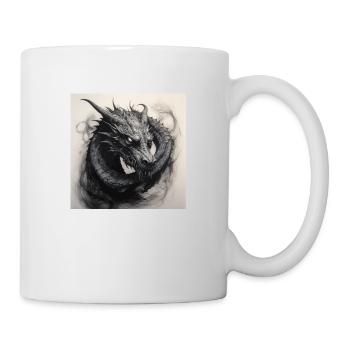 Dragon offre protection et force - Mug blanc - blanc - Droite