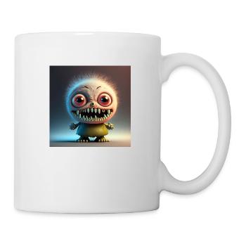 Happy Halloween cute monster tongue out scary fun - Mug - white - Right