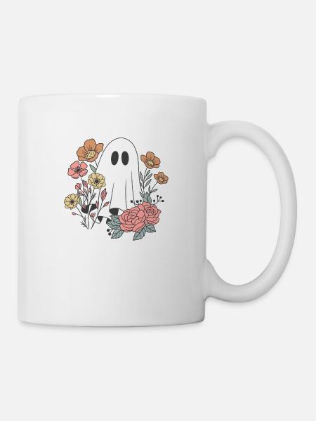 ghost flower - Tasse - Weiß
