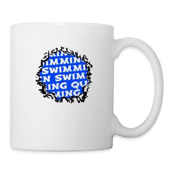 humor swimming funny sayings joke - Mug - white - Right