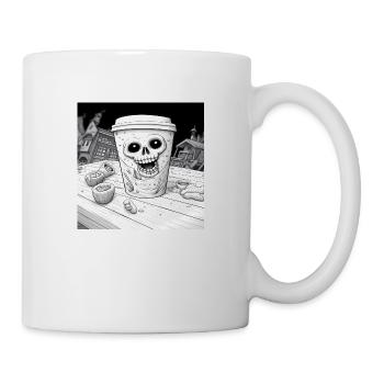 Café - Tasse Halloween - Mug blanc - blanc - Droite