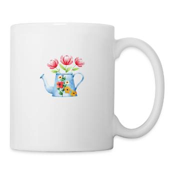 Blume Geschenk Blumen Garten Hobbygärtner Gärtner - Tasse - Weiß - Rechts