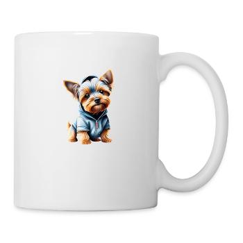 Dog Owner Dog Yorkshire Terrier Puppy - Mug - white - Right