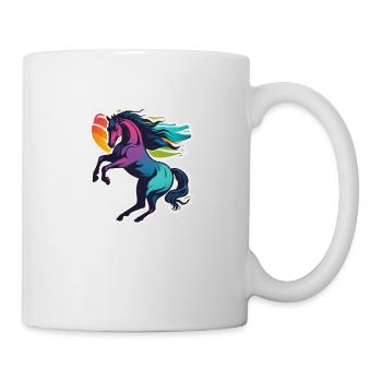 Cheval - Mug blanc - blanc - Droite